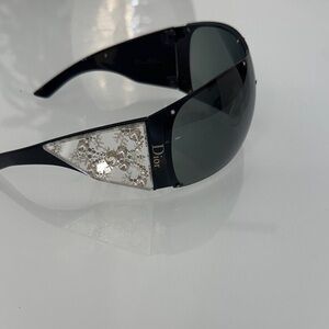 Christian Dior Swarovski Grand Salon Sunglasses.Black